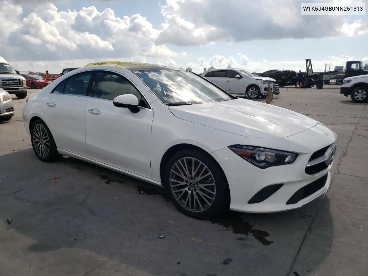 2022 Mercedes-Benz Cla 250 VIN: W1K5J4GB0NN251313 Lot: 72457024