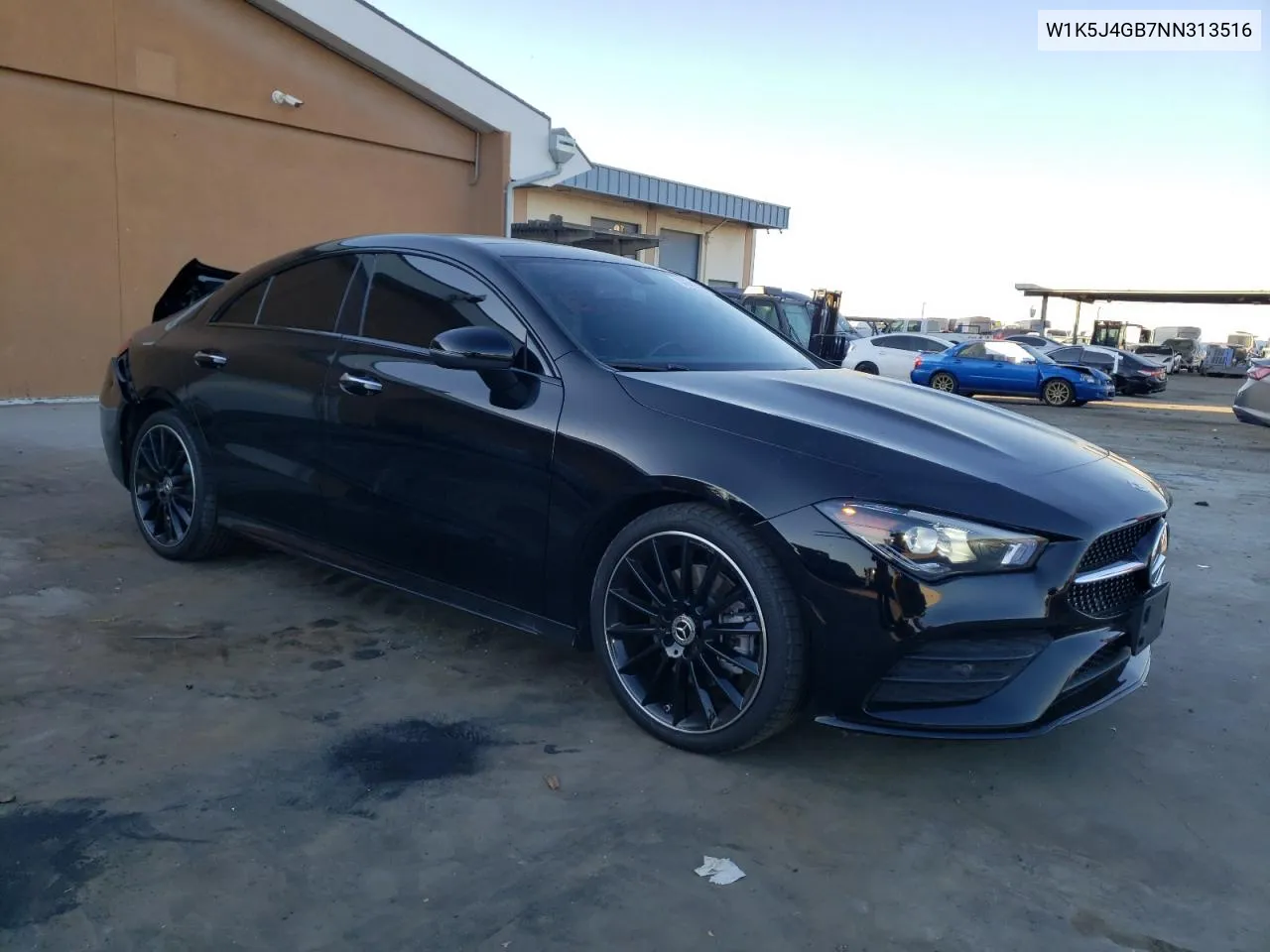 2022 Mercedes-Benz Cla 250 VIN: W1K5J4GB7NN313516 Lot: 74143024