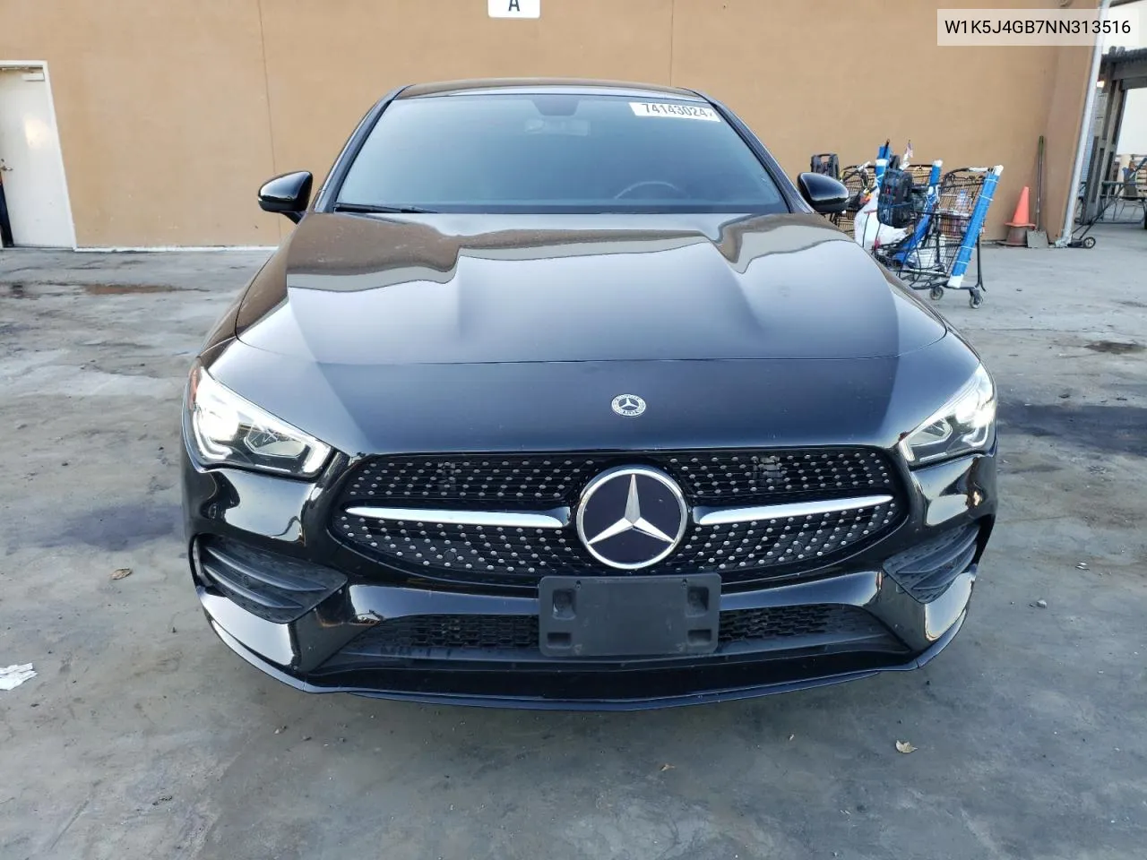 2022 Mercedes-Benz Cla 250 VIN: W1K5J4GB7NN313516 Lot: 74143024