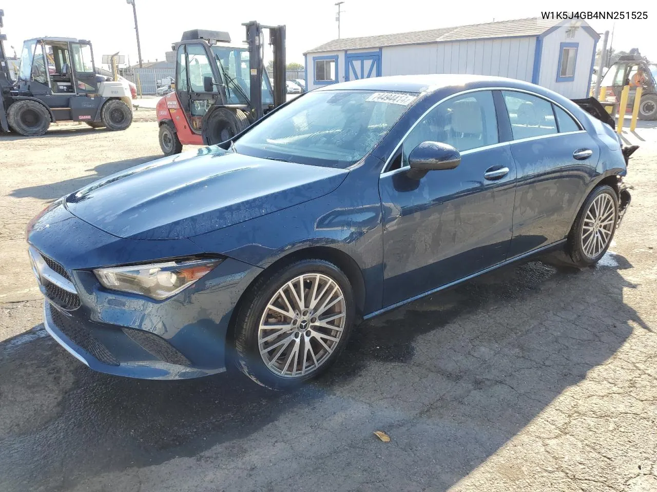 2022 Mercedes-Benz Cla 250 VIN: W1K5J4GB4NN251525 Lot: 74494414