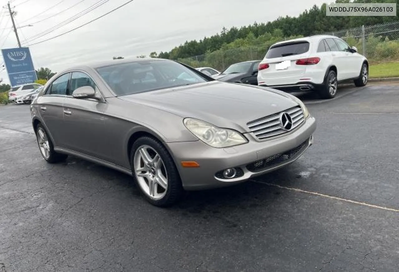 2006 Mercedes-Benz Cls 500C VIN: WDDDJ75X96A026103 Lot: 72164424