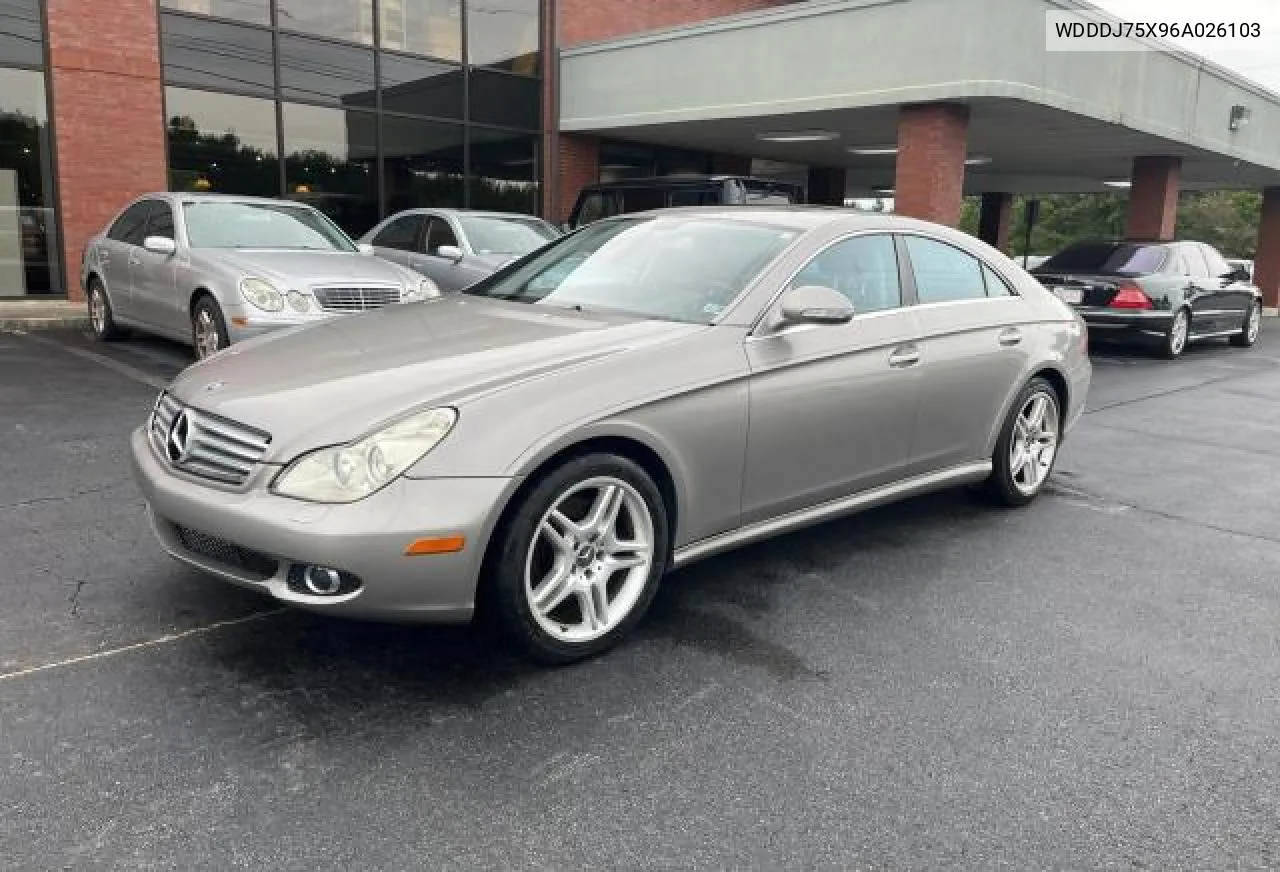 2006 Mercedes-Benz Cls 500C VIN: WDDDJ75X96A026103 Lot: 72164424