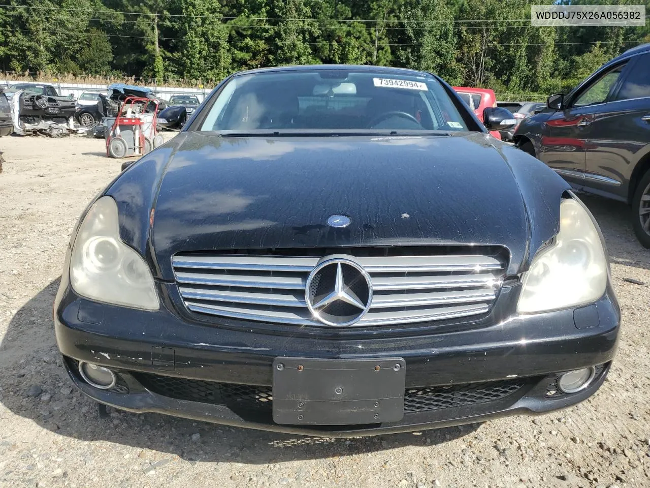 2006 Mercedes-Benz Cls 500C VIN: WDDDJ75X26A056382 Lot: 73942994