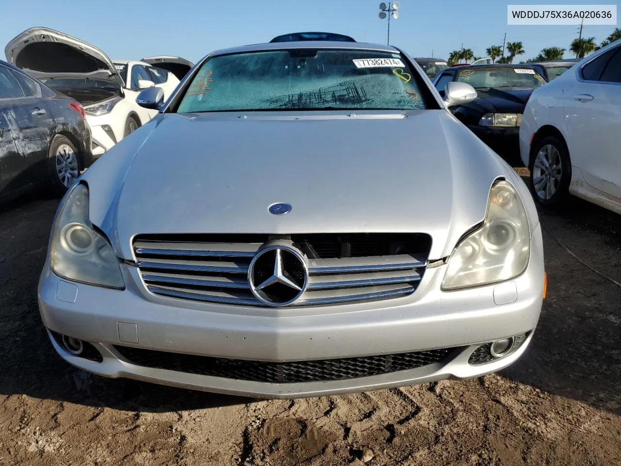 2006 Mercedes-Benz Cls 500C VIN: WDDDJ75X36A020636 Lot: 77382474