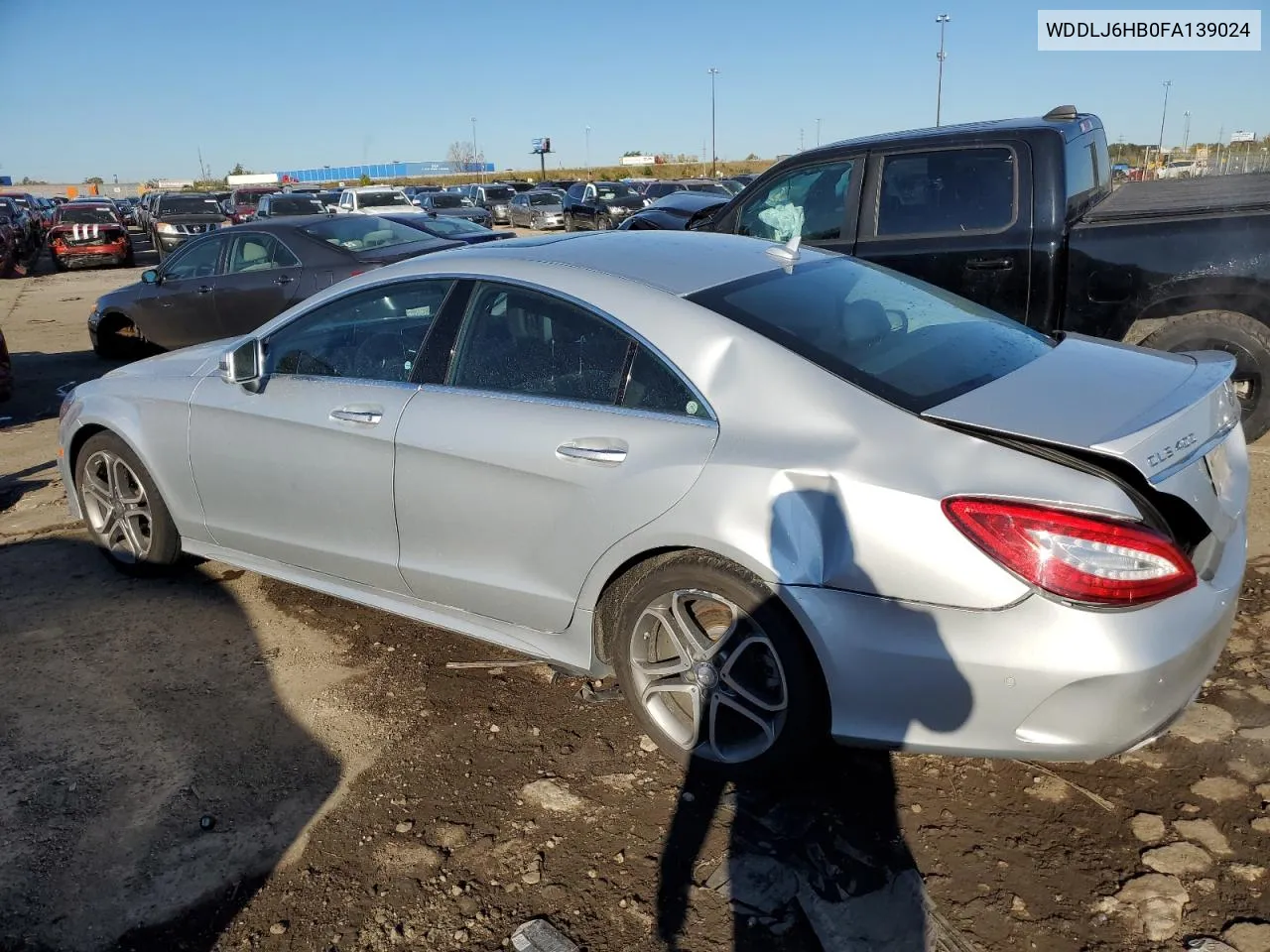 2015 Mercedes-Benz Cls 400 4Matic VIN: WDDLJ6HB0FA139024 Lot: 76706024