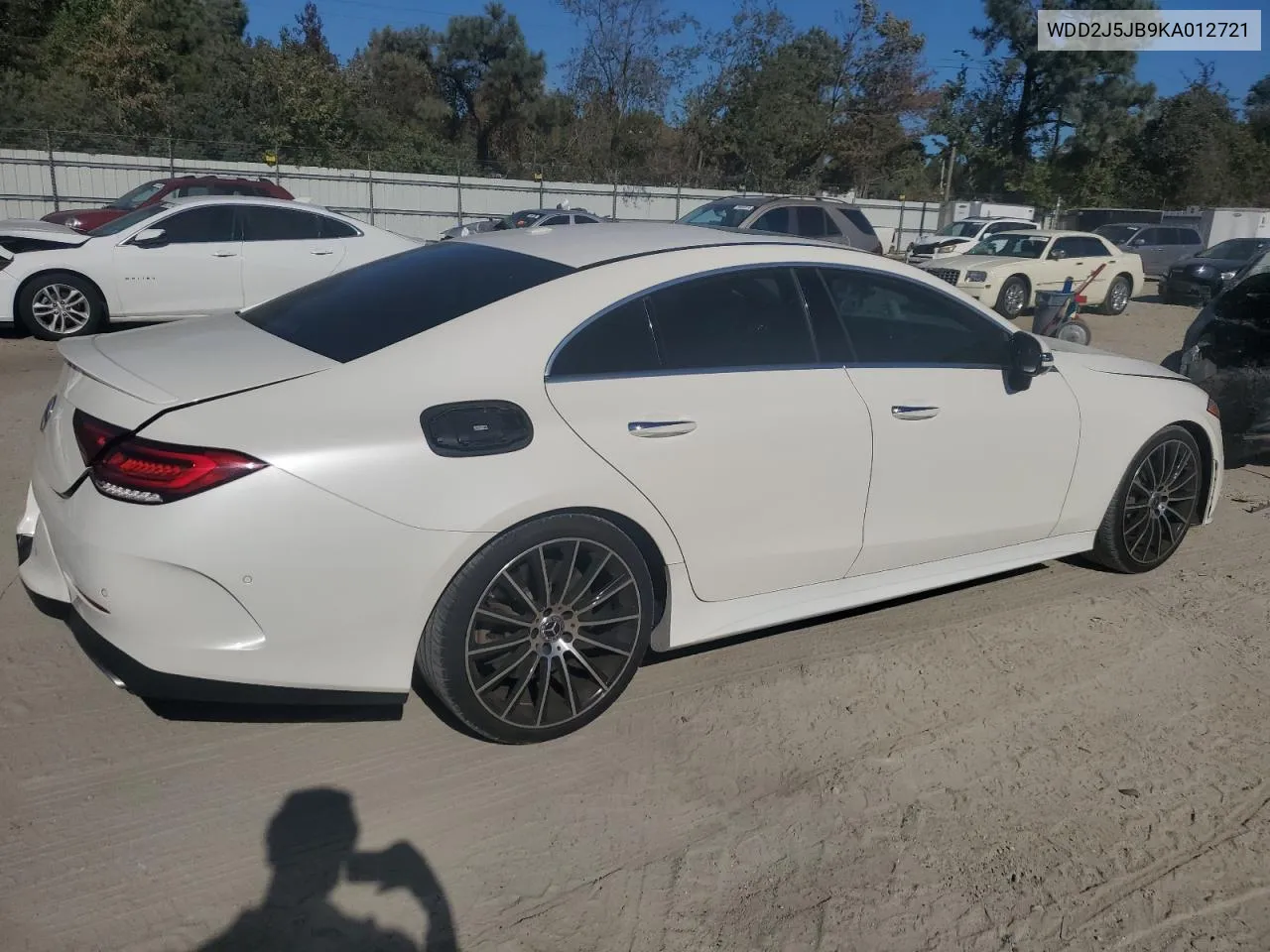 2019 Mercedes-Benz Cls 450 VIN: WDD2J5JB9KA012721 Lot: 78497094