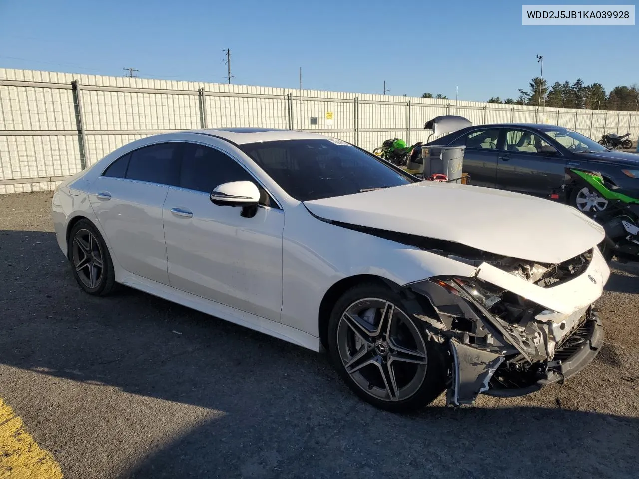 2019 Mercedes-Benz Cls 450 VIN: WDD2J5JB1KA039928 Lot: 79699784