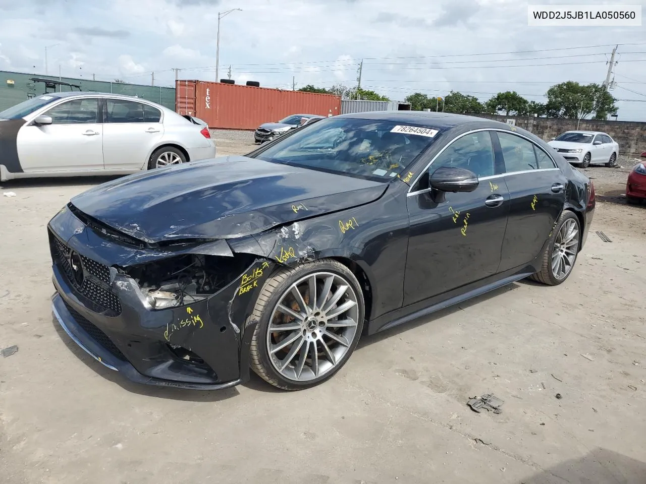 2020 Mercedes-Benz Cls 450 VIN: WDD2J5JB1LA050560 Lot: 78264504