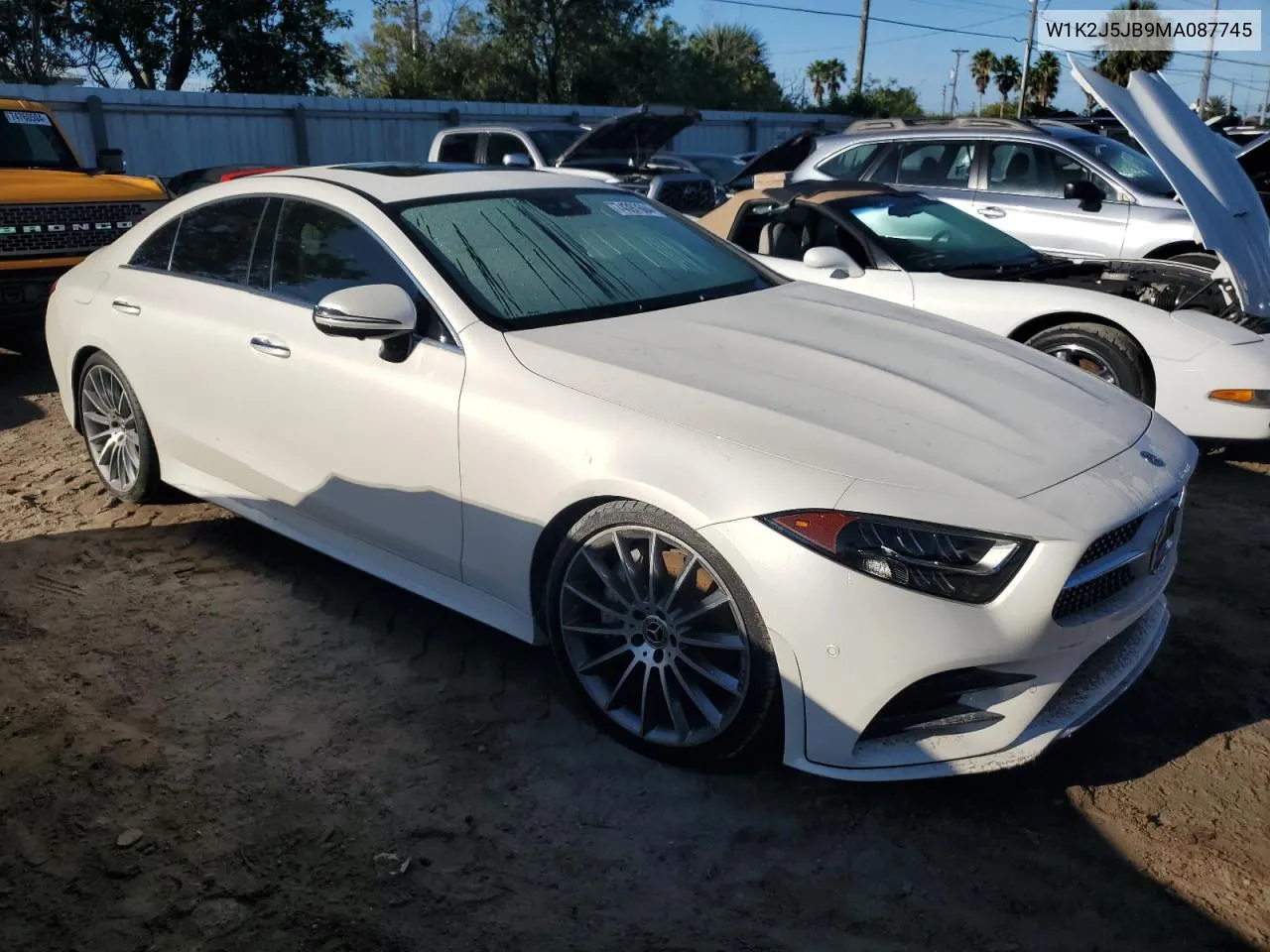 2021 Mercedes-Benz Cls 450 VIN: W1K2J5JB9MA087745 Lot: 74397684