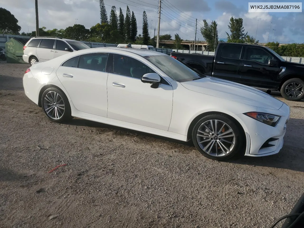 2021 Mercedes-Benz Cls 450 VIN: W1K2J5JB2MA087196 Lot: 79343564