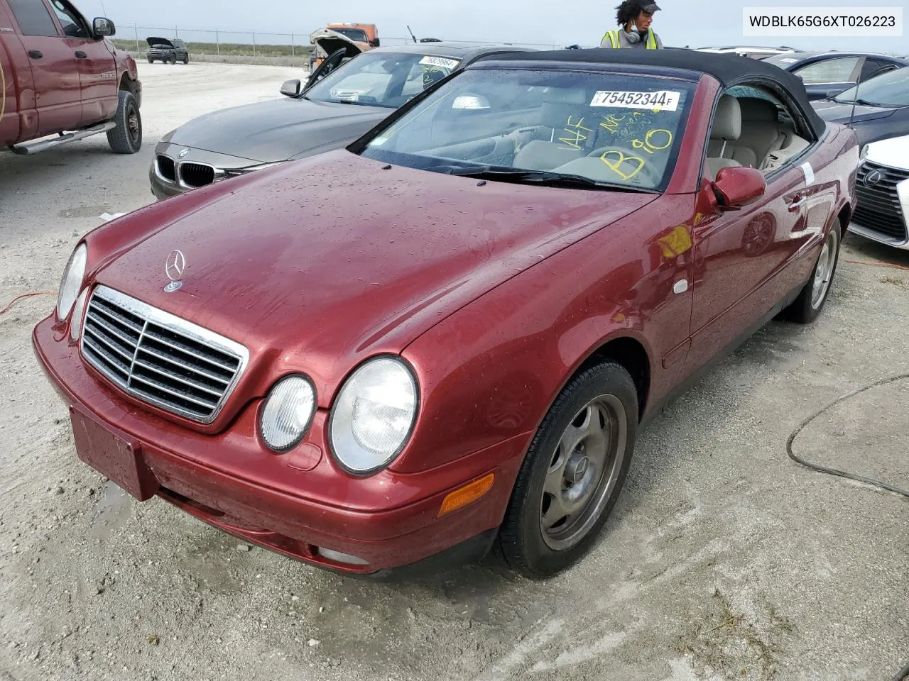 1999 Mercedes-Benz Clk 320 VIN: WDBLK65G6XT026223 Lot: 75452344