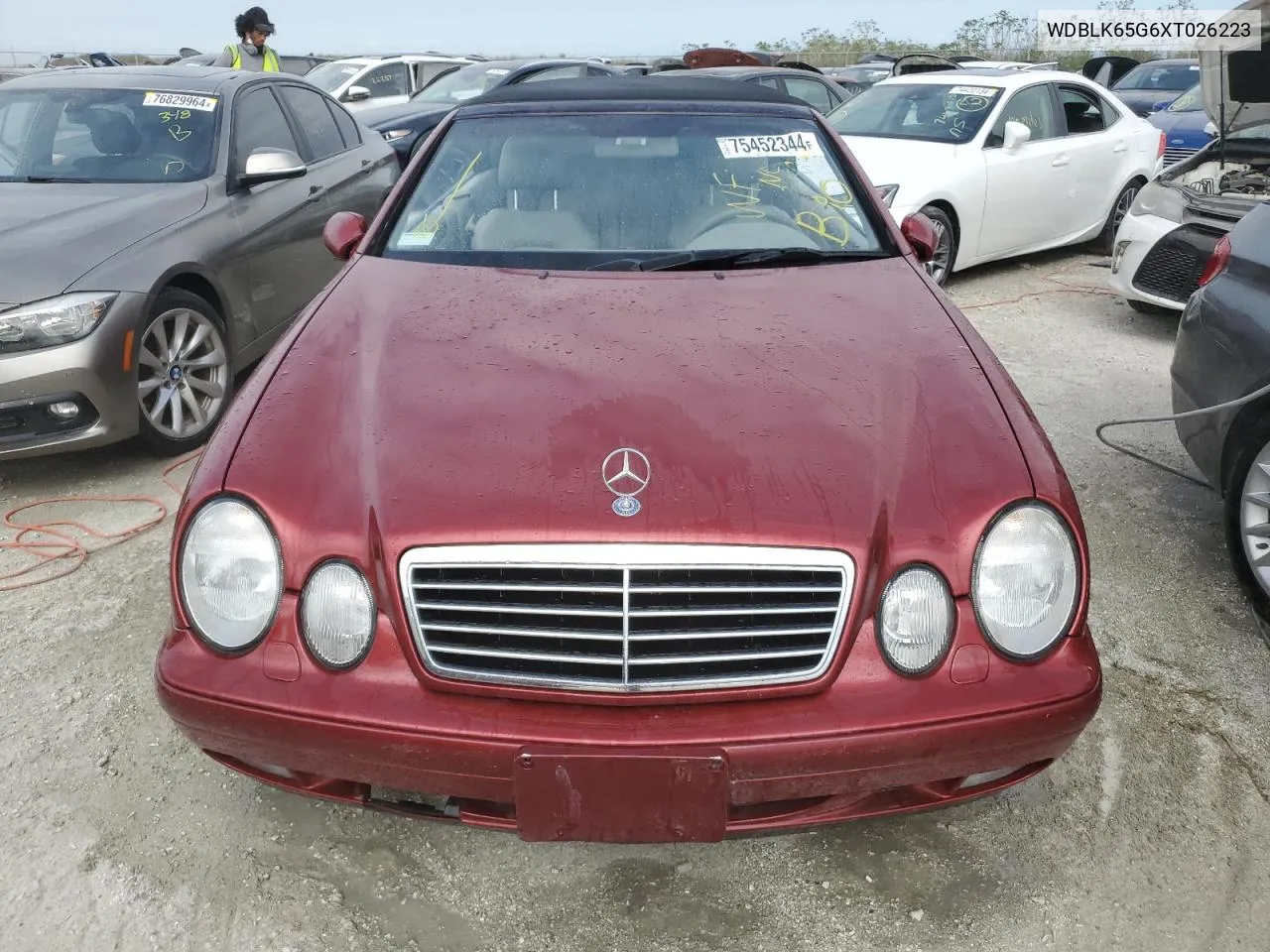 1999 Mercedes-Benz Clk 320 VIN: WDBLK65G6XT026223 Lot: 75452344