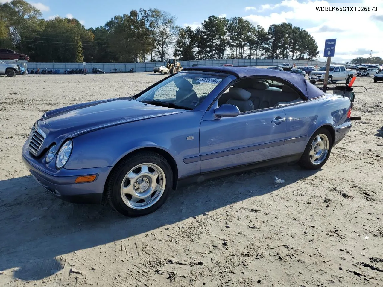 1999 Mercedes-Benz Clk 320 VIN: WDBLK65G1XT026873 Lot: 80027464