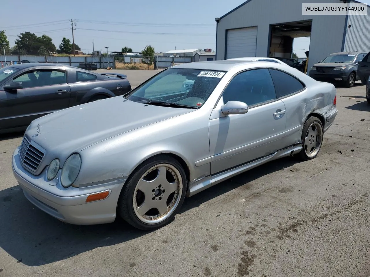 2000 Mercedes-Benz Clk 430 VIN: WDBLJ70G9YF144900 Lot: 65674994