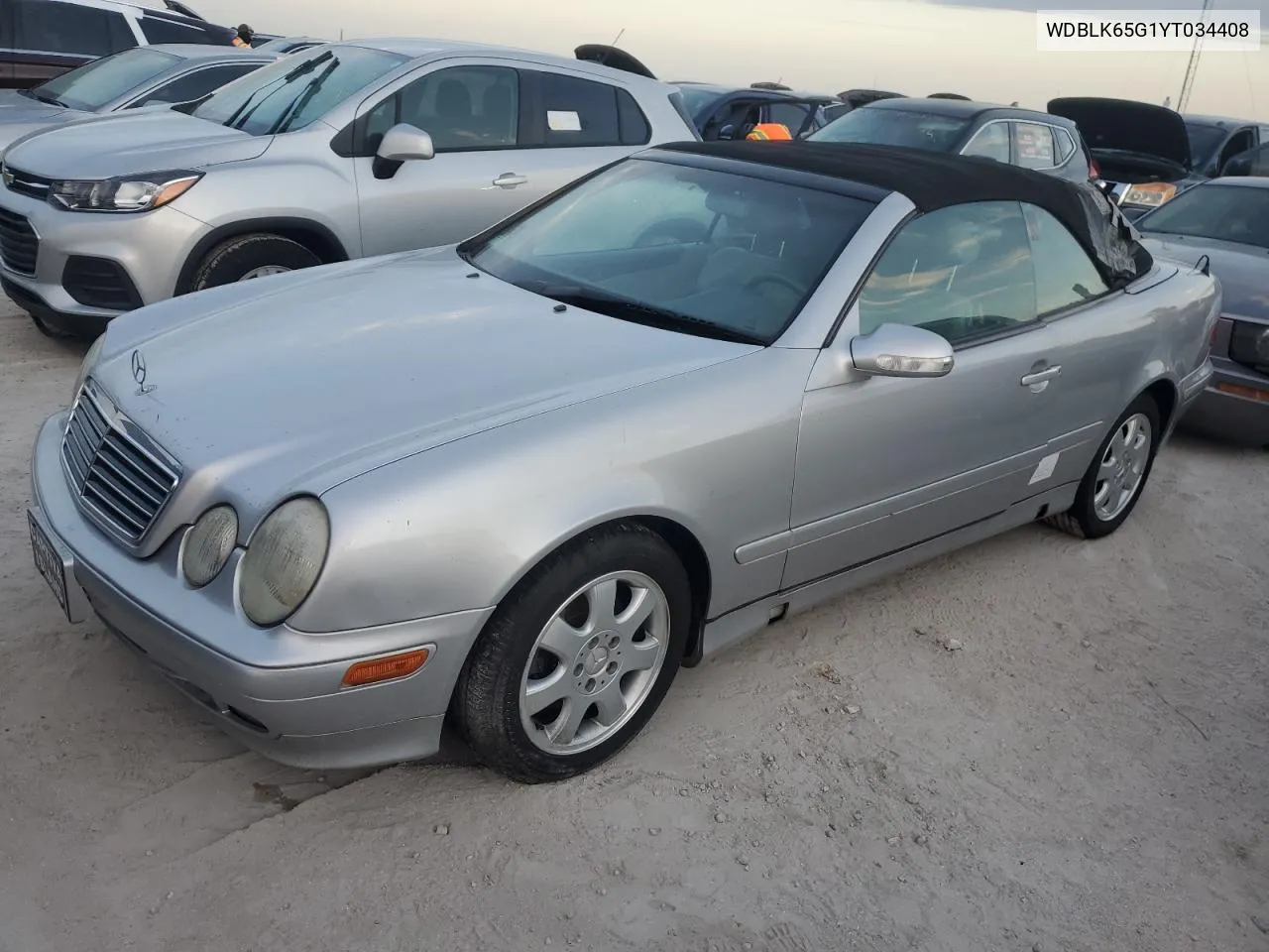 2000 Mercedes-Benz Clk 320 VIN: WDBLK65G1YT034408 Lot: 76848804