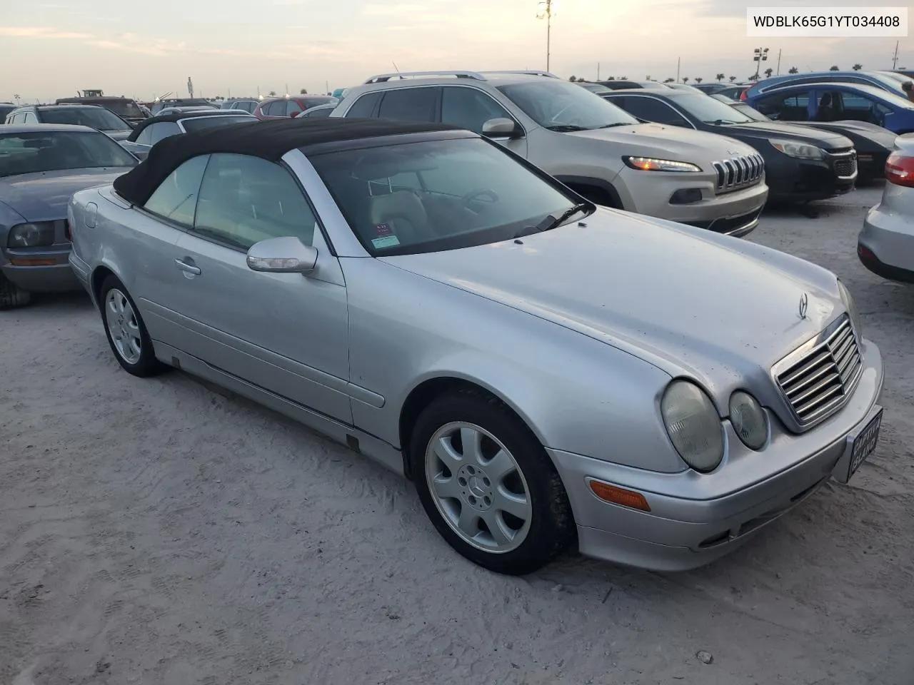 2000 Mercedes-Benz Clk 320 VIN: WDBLK65G1YT034408 Lot: 76848804