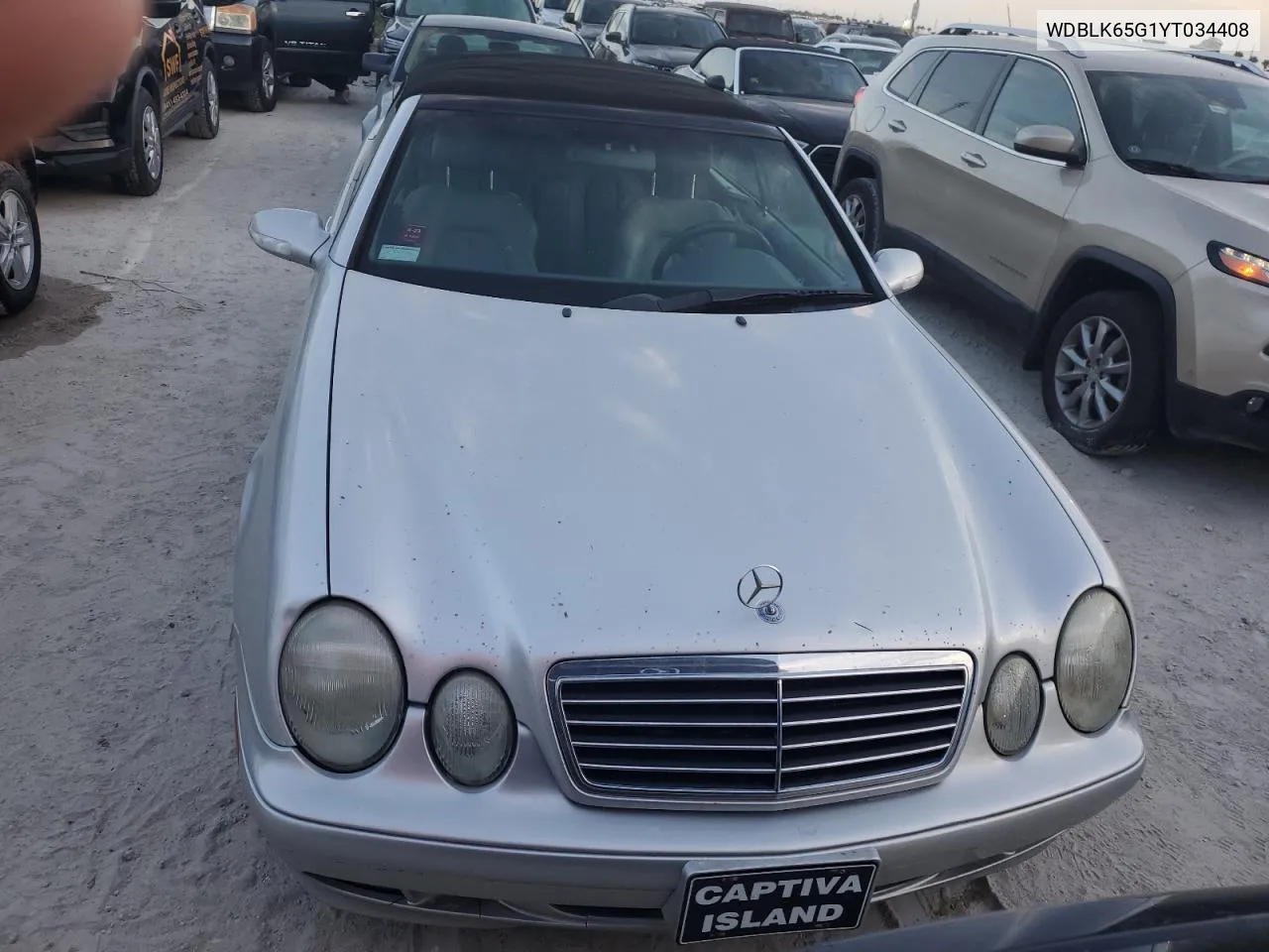 2000 Mercedes-Benz Clk 320 VIN: WDBLK65G1YT034408 Lot: 76848804