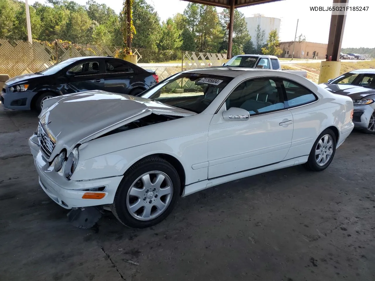 2001 Mercedes-Benz Clk 320 VIN: WDBLJ65G21F185247 Lot: 72795604