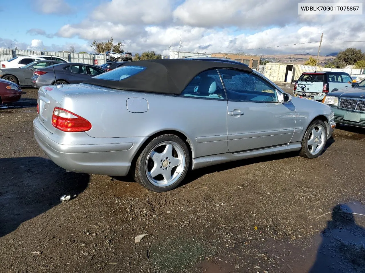 2001 Mercedes-Benz Clk 430 VIN: WDBLK70G01T075857 Lot: 80506854