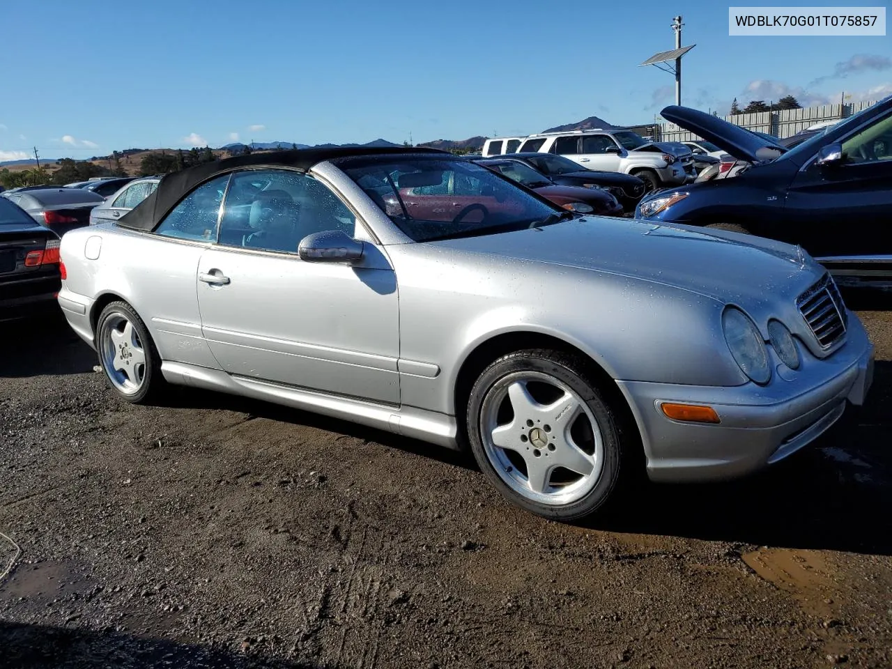 2001 Mercedes-Benz Clk 430 VIN: WDBLK70G01T075857 Lot: 80506854