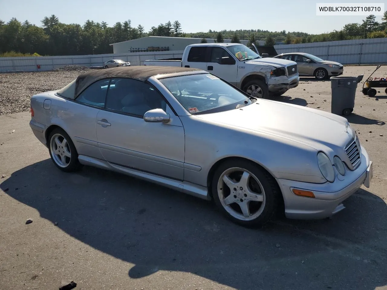 2002 Mercedes-Benz Clk 430 VIN: WDBLK70G32T108710 Lot: 69556774