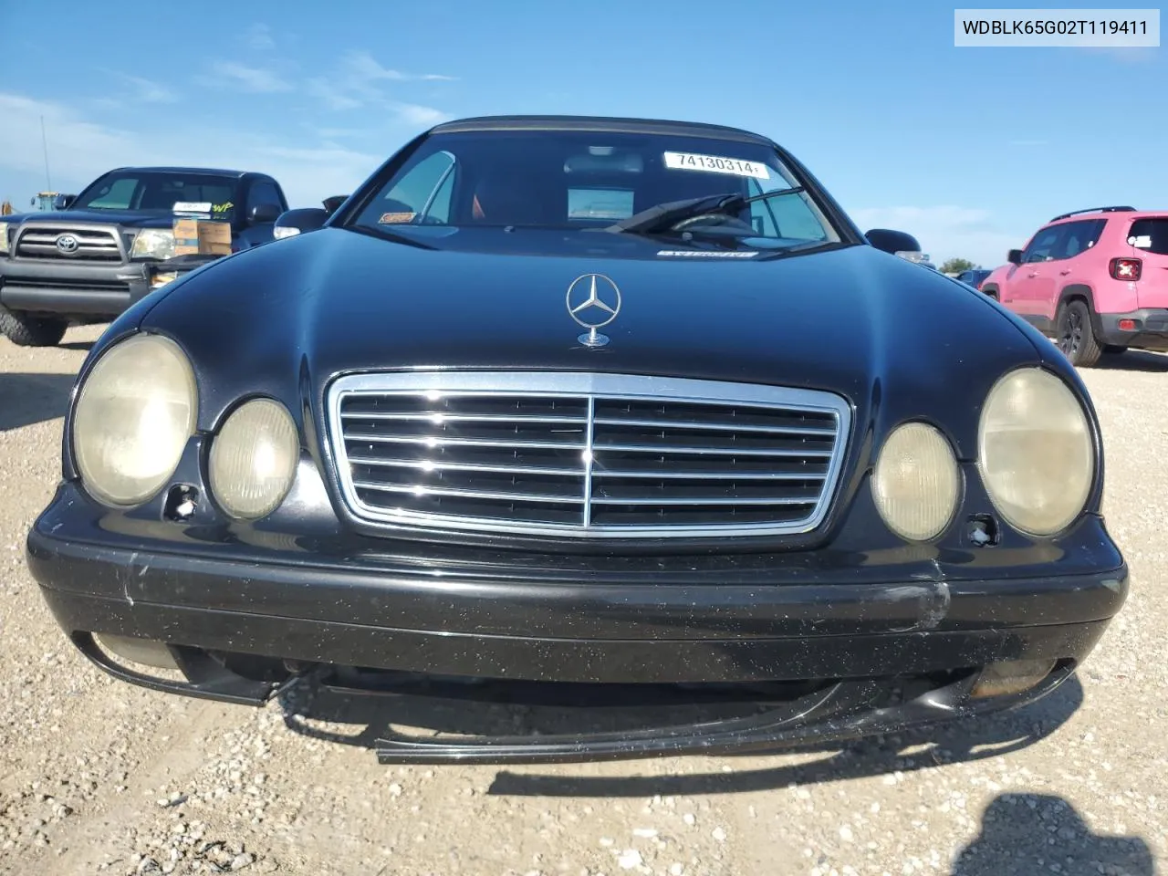 2002 Mercedes-Benz Clk 320 VIN: WDBLK65G02T119411 Lot: 74130314