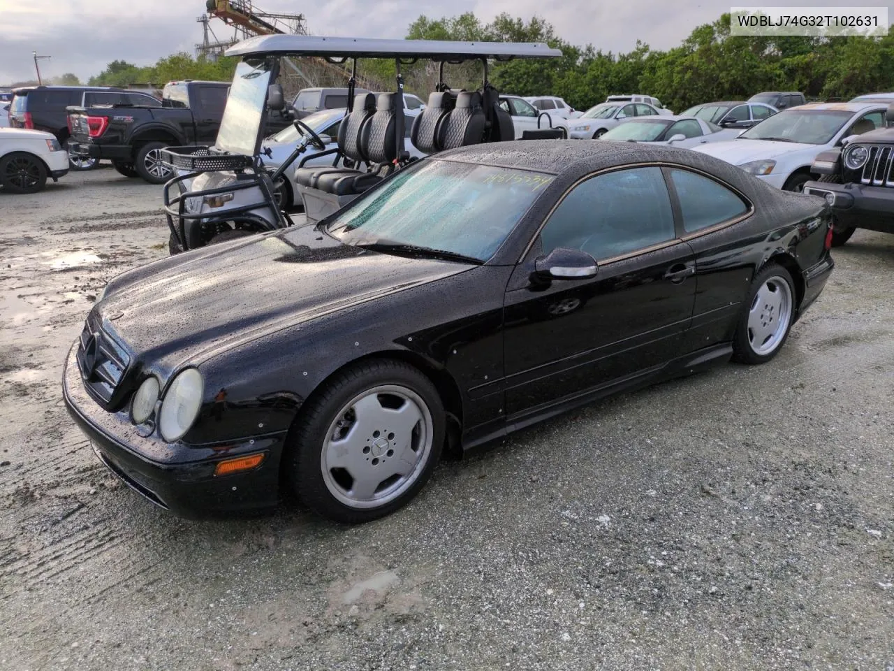 2002 Mercedes-Benz Clk 55 Amg VIN: WDBLJ74G32T102631 Lot: 74875534