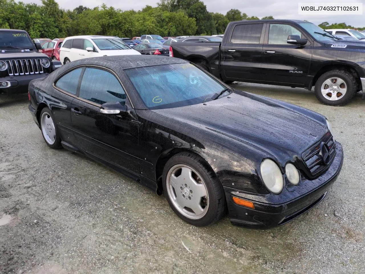 2002 Mercedes-Benz Clk 55 Amg VIN: WDBLJ74G32T102631 Lot: 74875534