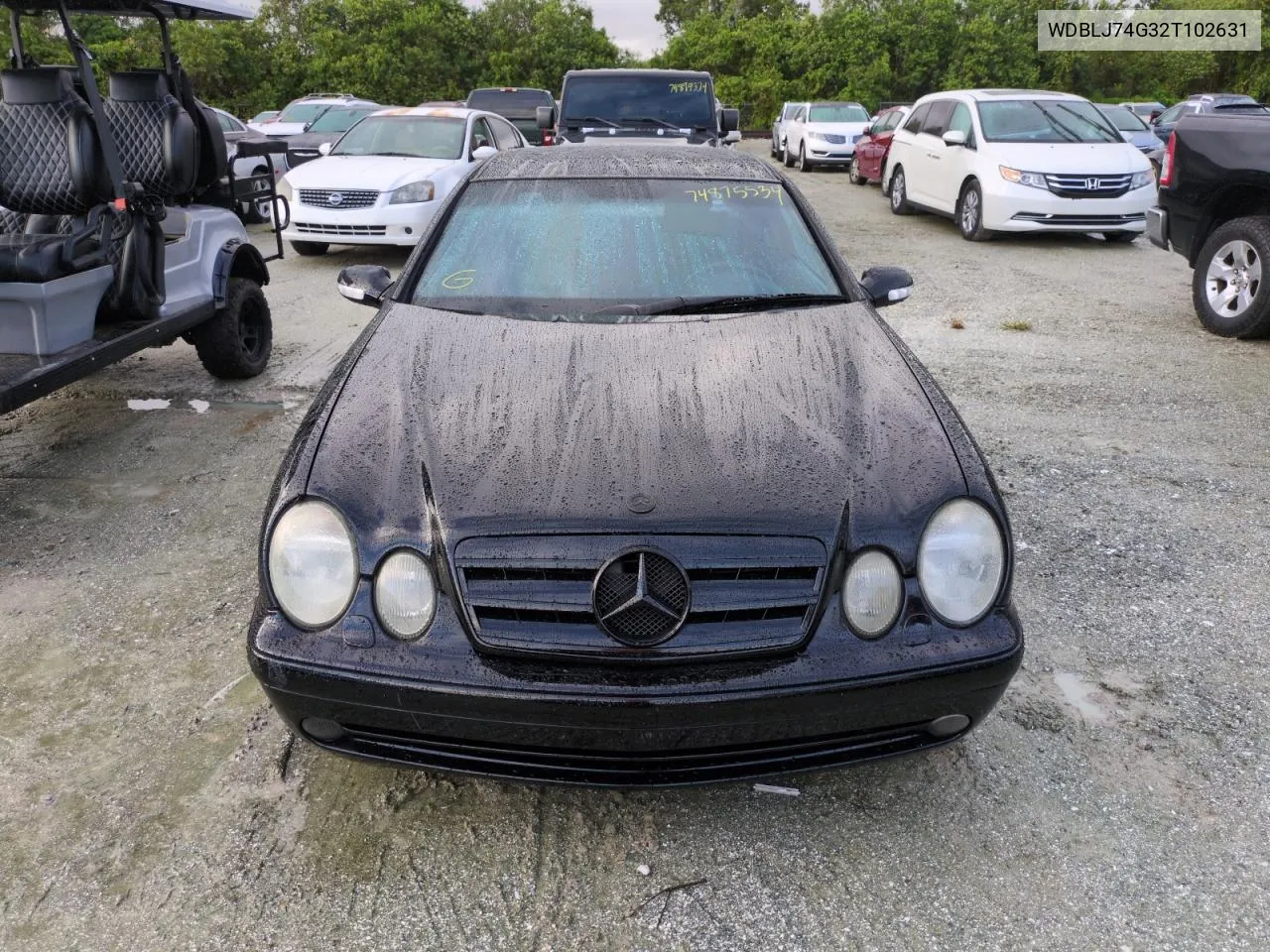 2002 Mercedes-Benz Clk 55 Amg VIN: WDBLJ74G32T102631 Lot: 74875534