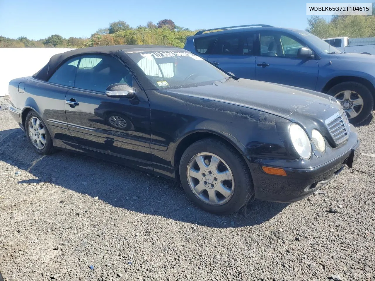 2002 Mercedes-Benz Clk 320 VIN: WDBLK65G72T104615 Lot: 75488114