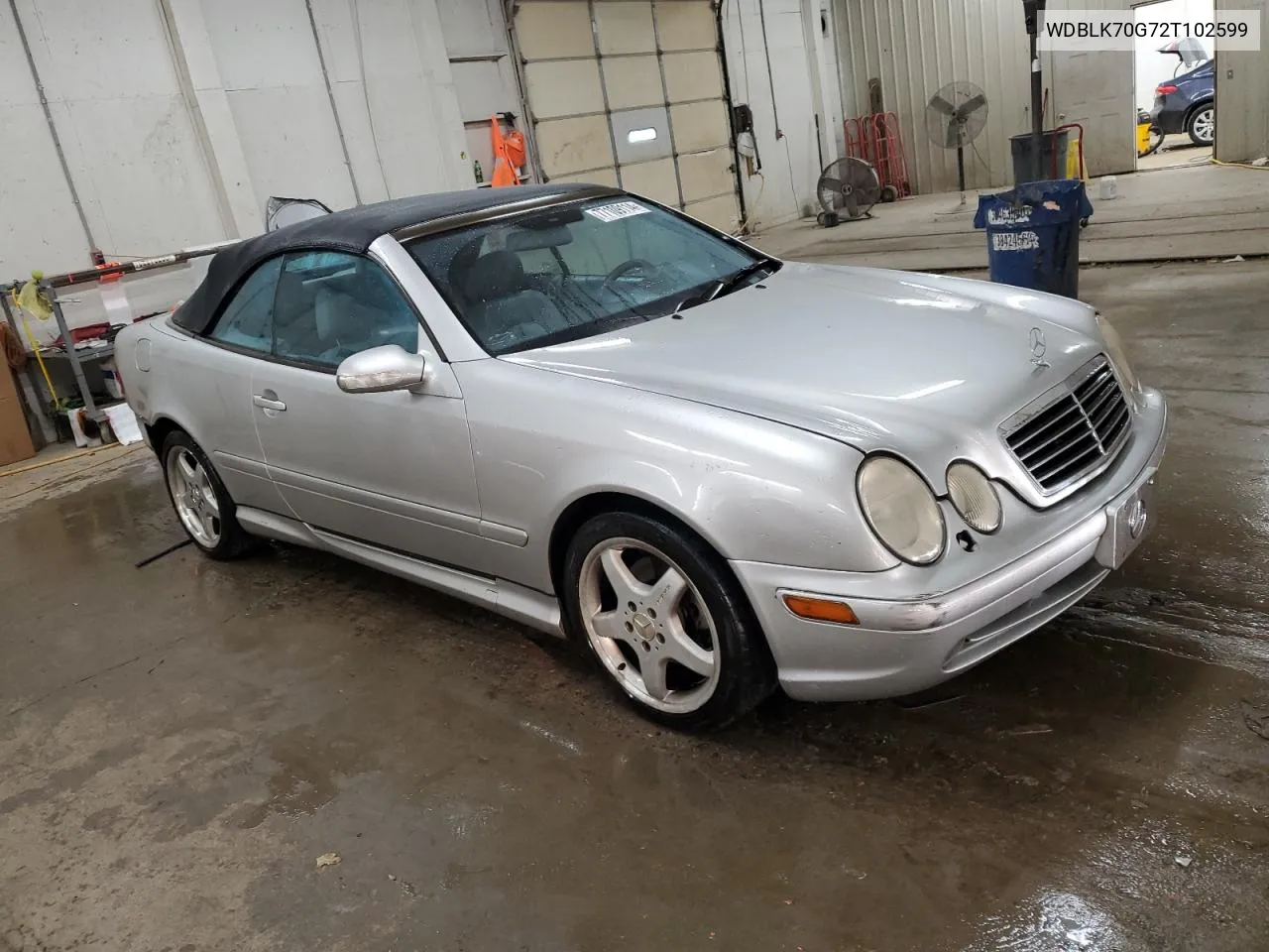 2002 Mercedes-Benz Clk 430 VIN: WDBLK70G72T102599 Lot: 77109114