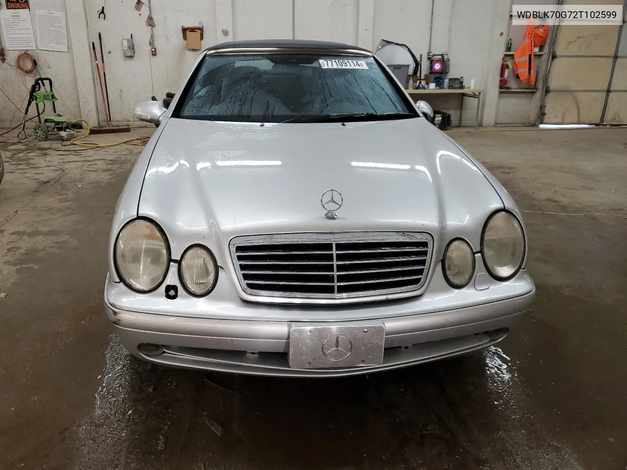 2002 Mercedes-Benz Clk 430 VIN: WDBLK70G72T102599 Lot: 77109114