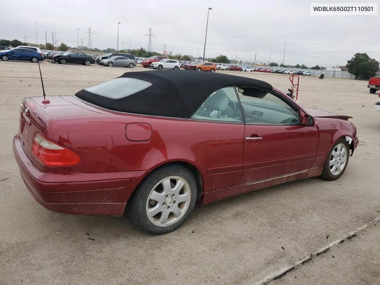 2002 Mercedes-Benz Clk 320 VIN: WDBLK65G02T110501 Lot: 78306224