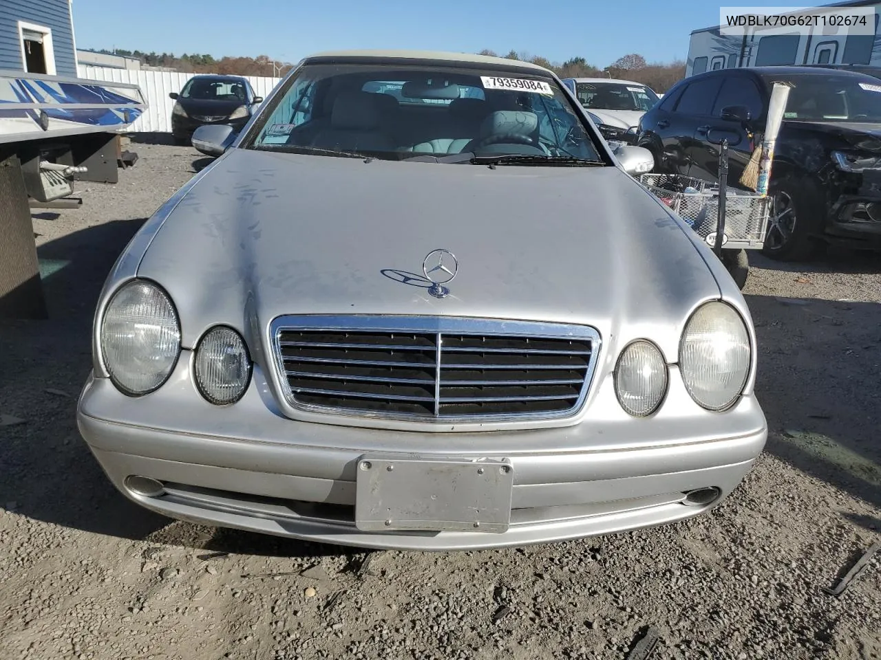 2002 Mercedes-Benz Clk 430 VIN: WDBLK70G62T102674 Lot: 79359084