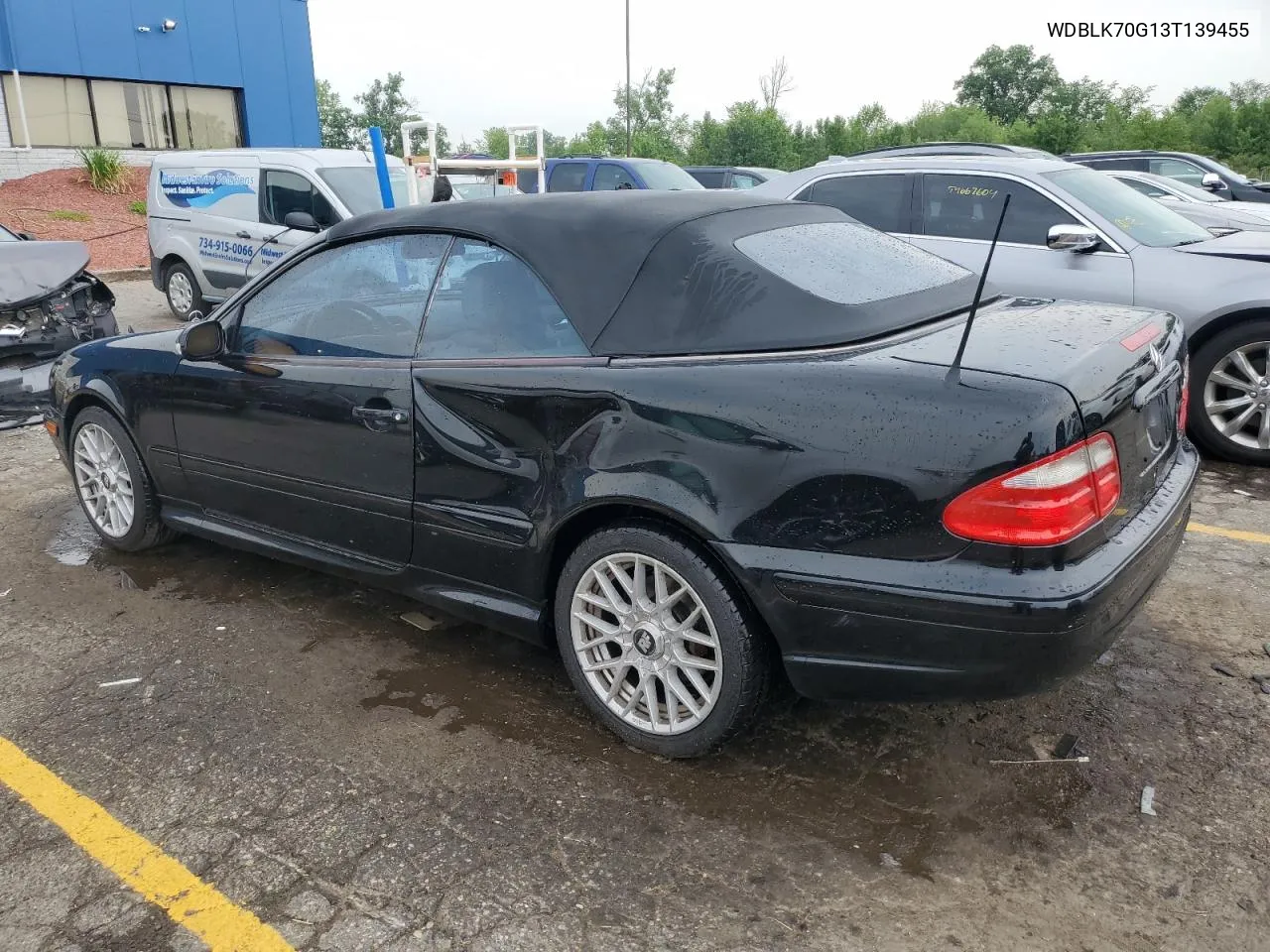 2003 Mercedes-Benz Clk 430 VIN: WDBLK70G13T139455 Lot: 59117194