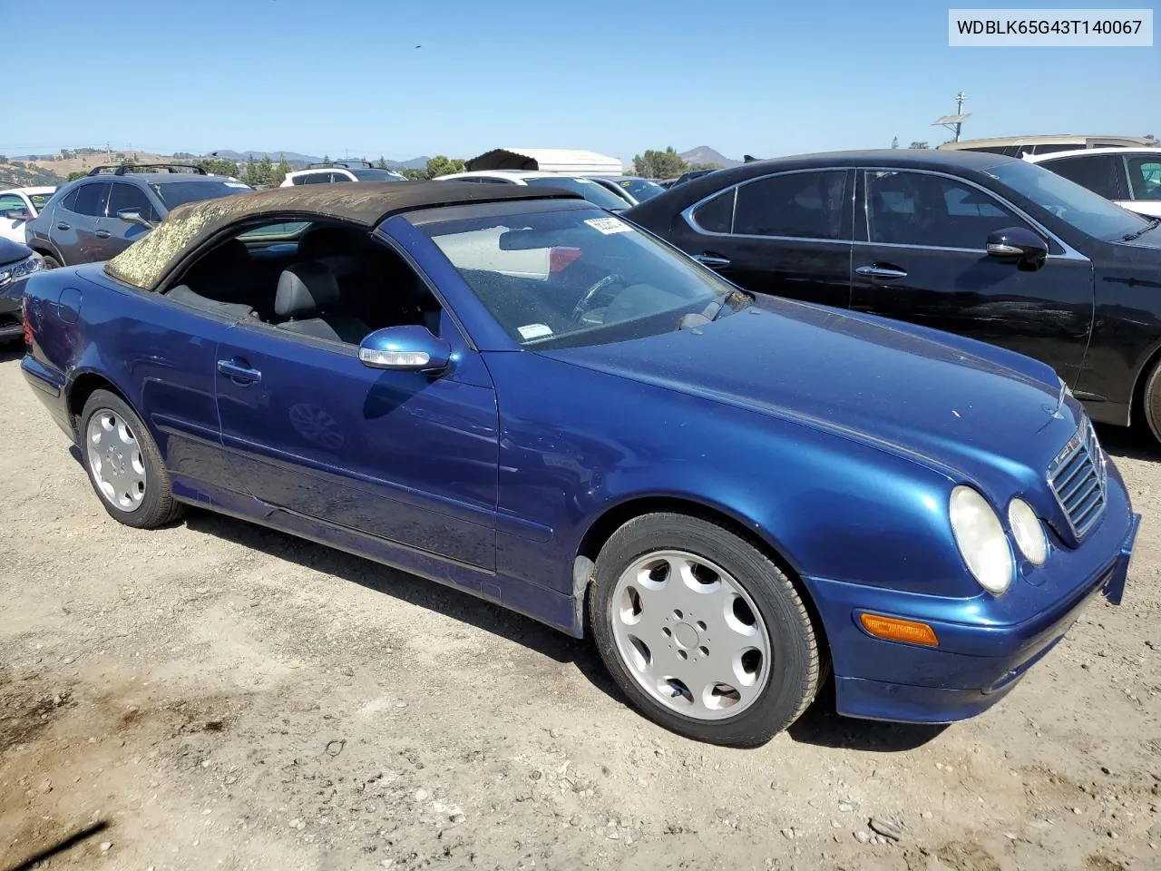 2003 Mercedes-Benz Clk 320 VIN: WDBLK65G43T140067 Lot: 66206574