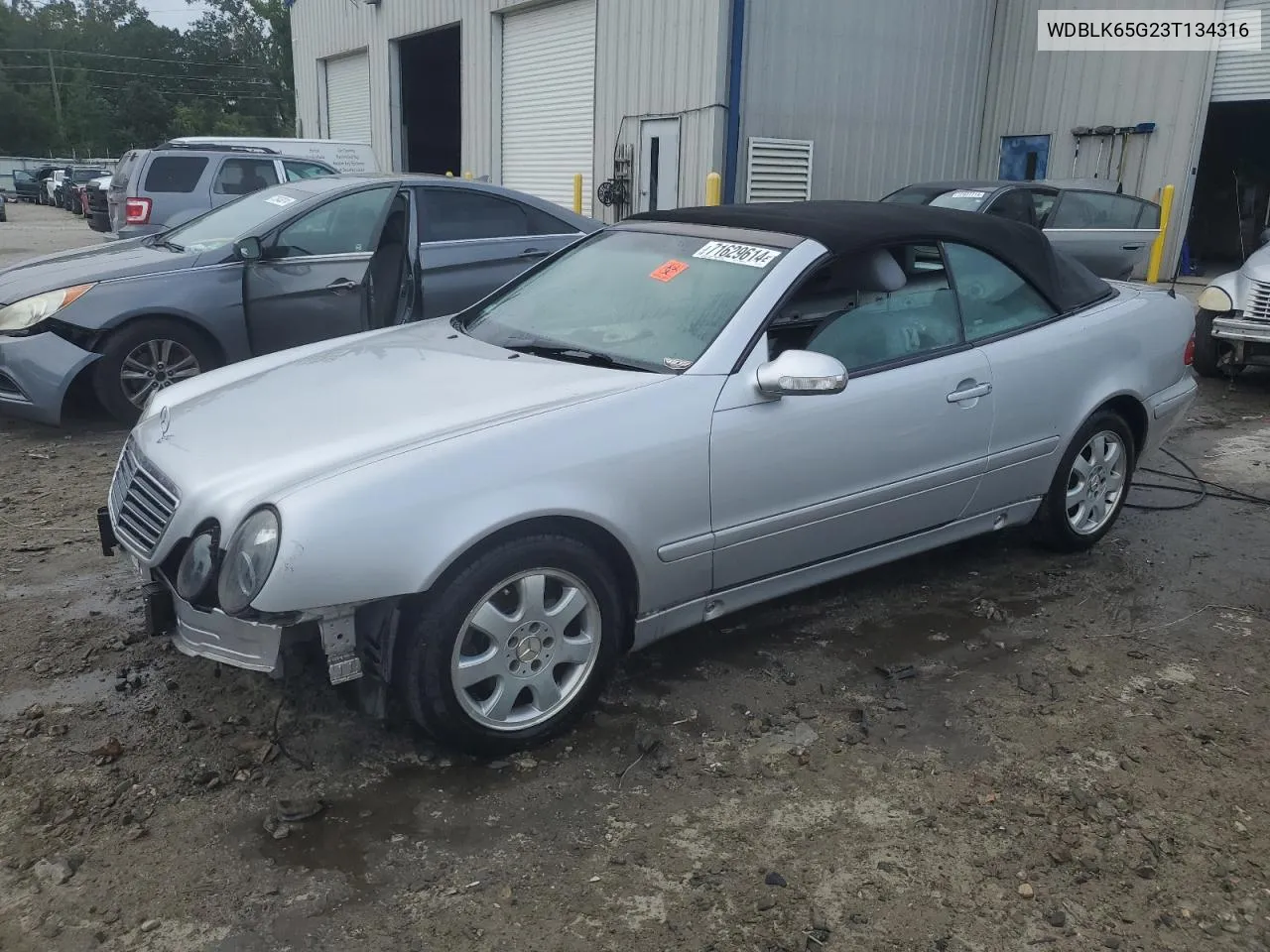 2003 Mercedes-Benz Clk 320 VIN: WDBLK65G23T134316 Lot: 71629614