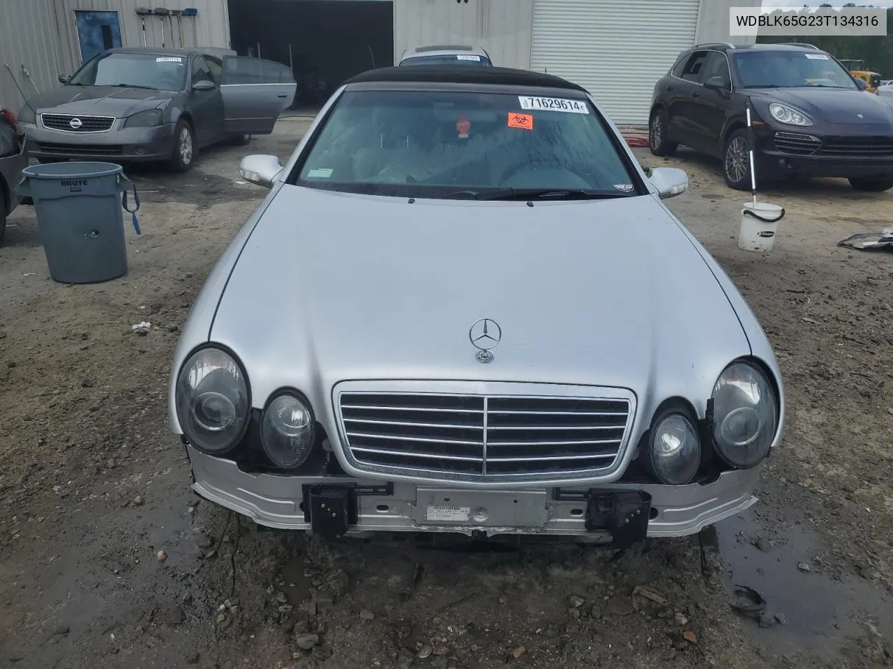 2003 Mercedes-Benz Clk 320 VIN: WDBLK65G23T134316 Lot: 71629614