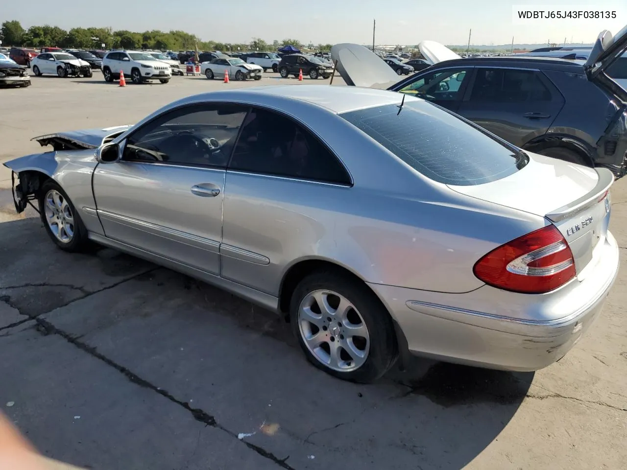 2003 Mercedes-Benz Clk 320C VIN: WDBTJ65J43F038135 Lot: 71801574