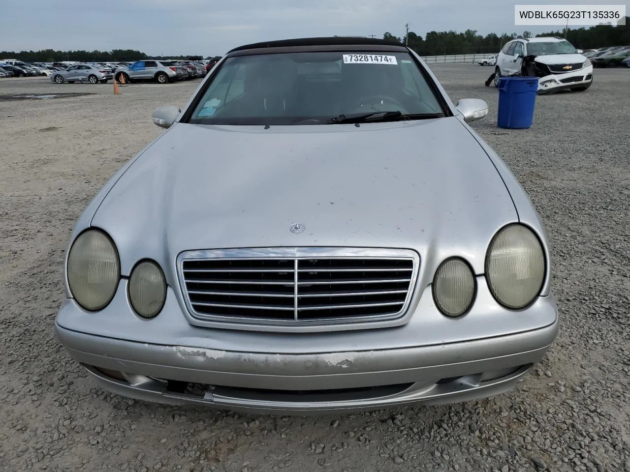 2003 Mercedes-Benz Clk 320 VIN: WDBLK65G23T135336 Lot: 73281474