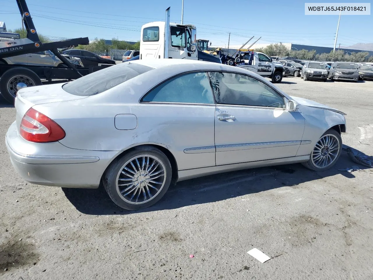 2003 Mercedes-Benz Clk 320C VIN: WDBTJ65J43F018421 Lot: 77991554