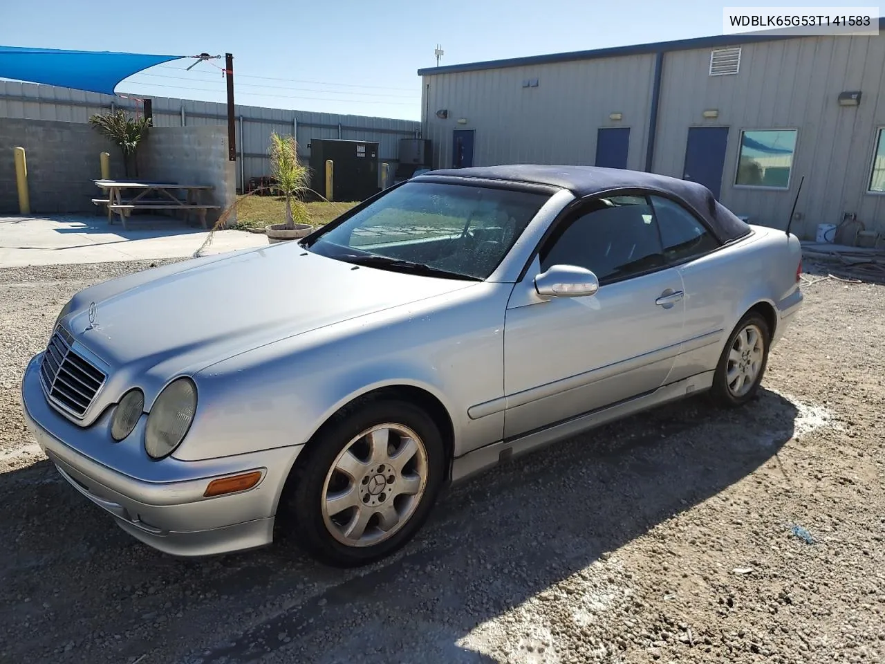 2003 Mercedes-Benz Clk 320 VIN: WDBLK65G53T141583 Lot: 80689434