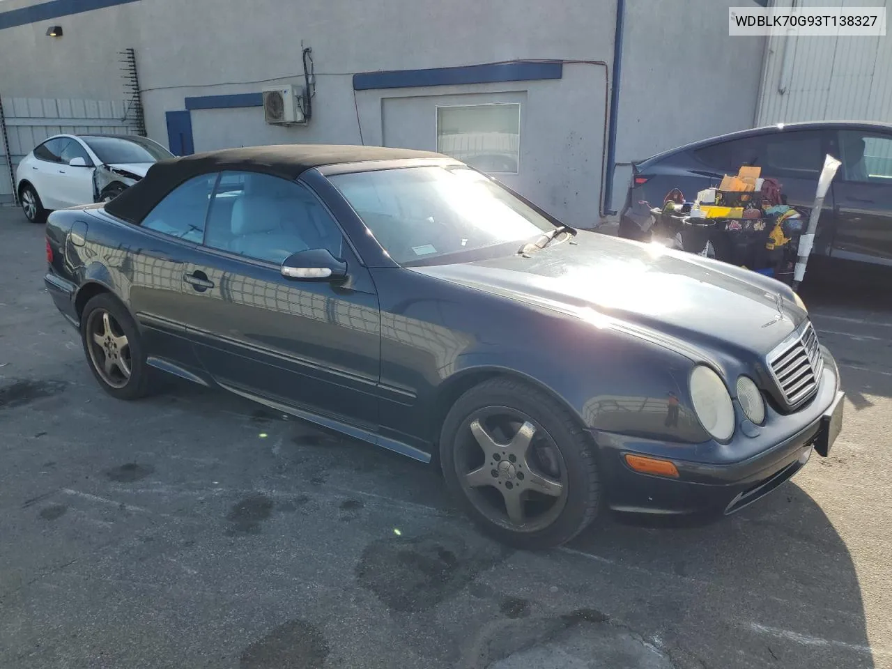 2003 Mercedes-Benz Clk 430 VIN: WDBLK70G93T138327 Lot: 81527674