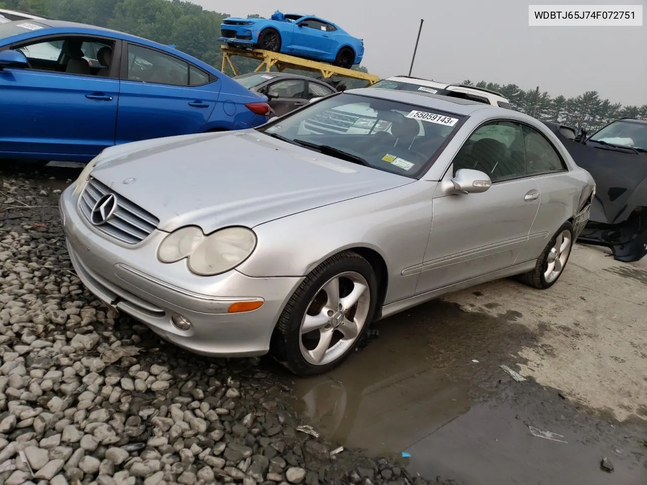 2004 Mercedes-Benz Clk 320C VIN: WDBTJ65J74F072751 Lot: 55059143