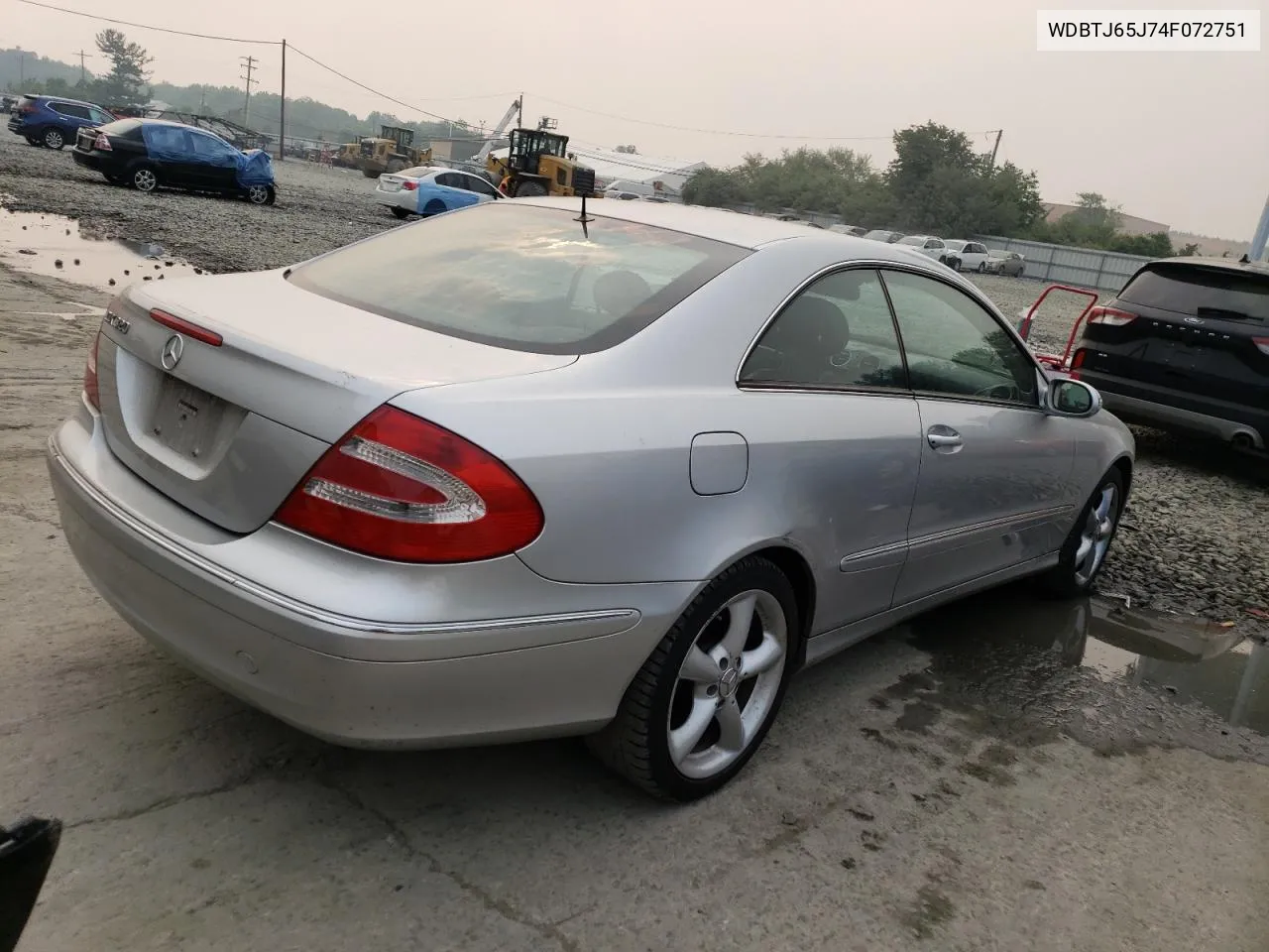 2004 Mercedes-Benz Clk 320C VIN: WDBTJ65J74F072751 Lot: 55059143