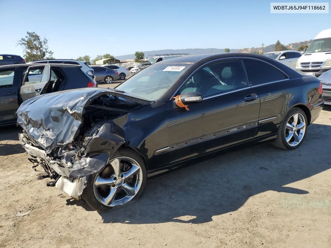 2004 Mercedes-Benz Clk 320C VIN: WDBTJ65J94F118662 Lot: 67160004