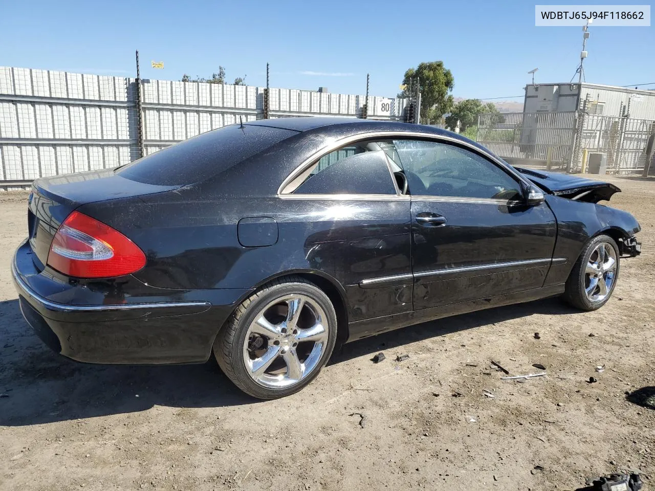 2004 Mercedes-Benz Clk 320C VIN: WDBTJ65J94F118662 Lot: 67160004