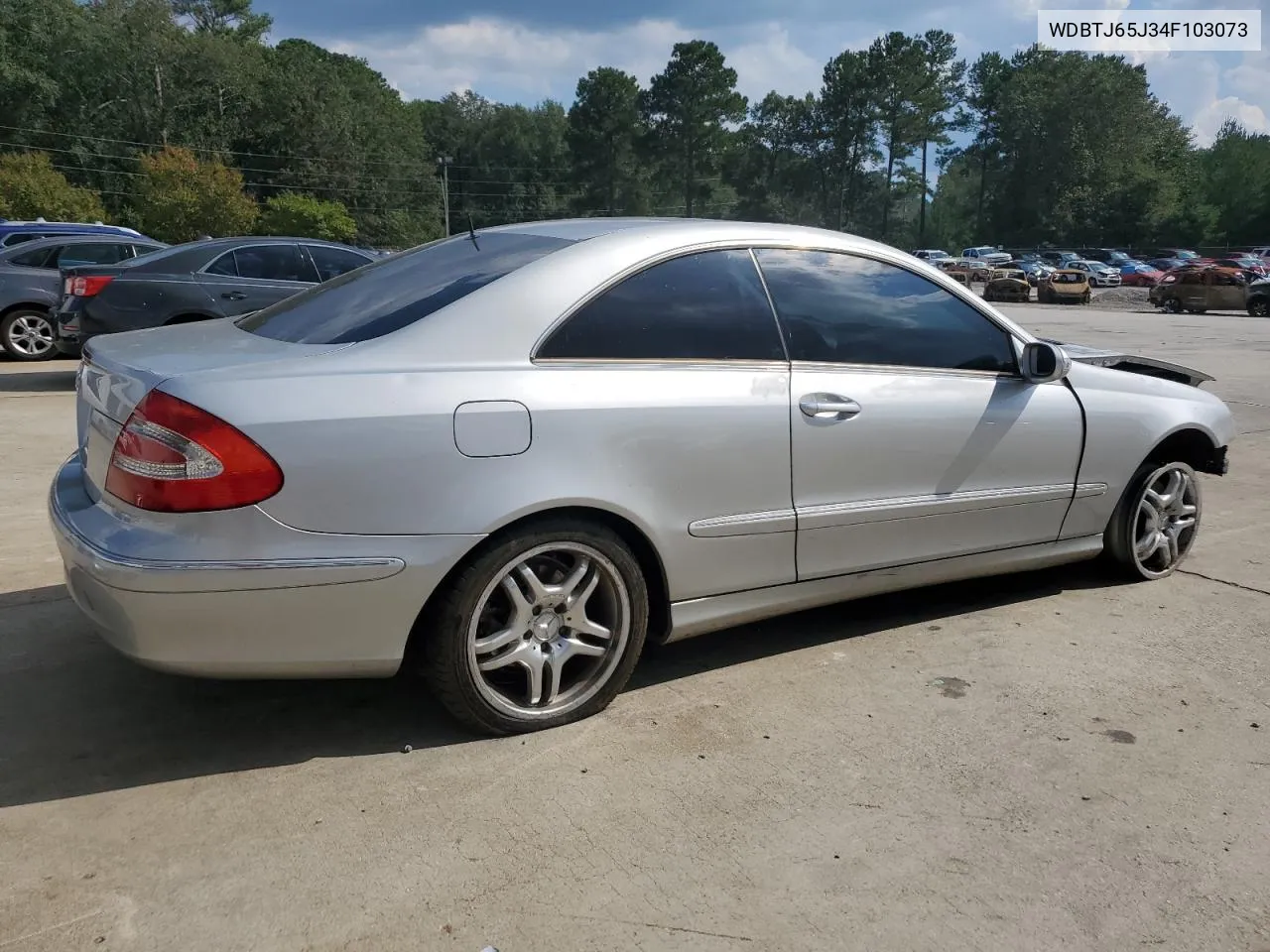 2004 Mercedes-Benz Clk 320C VIN: WDBTJ65J34F103073 Lot: 73242984