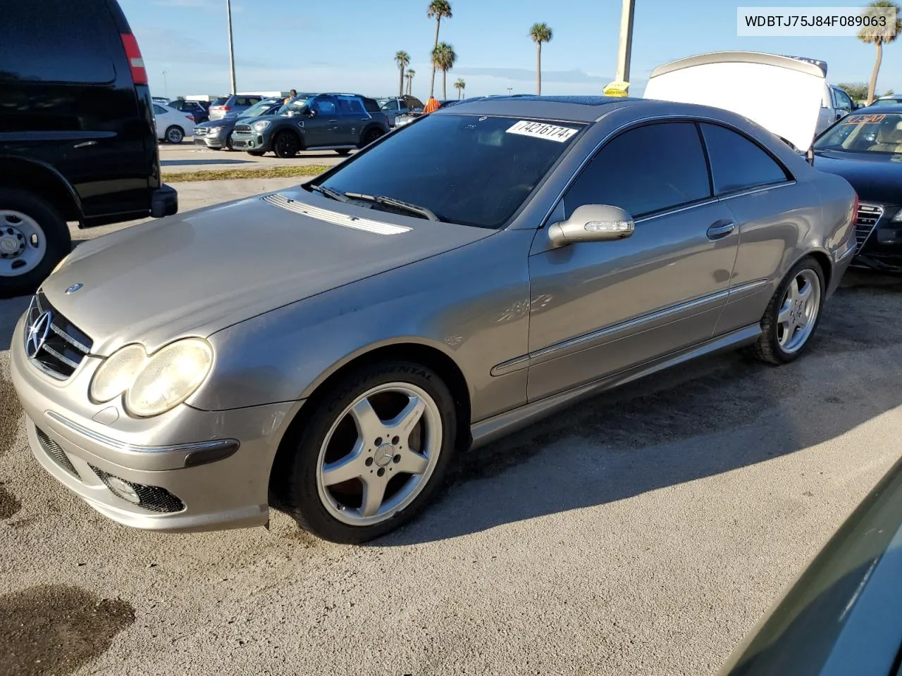 2004 Mercedes-Benz Clk 500 VIN: WDBTJ75J84F089063 Lot: 74216174