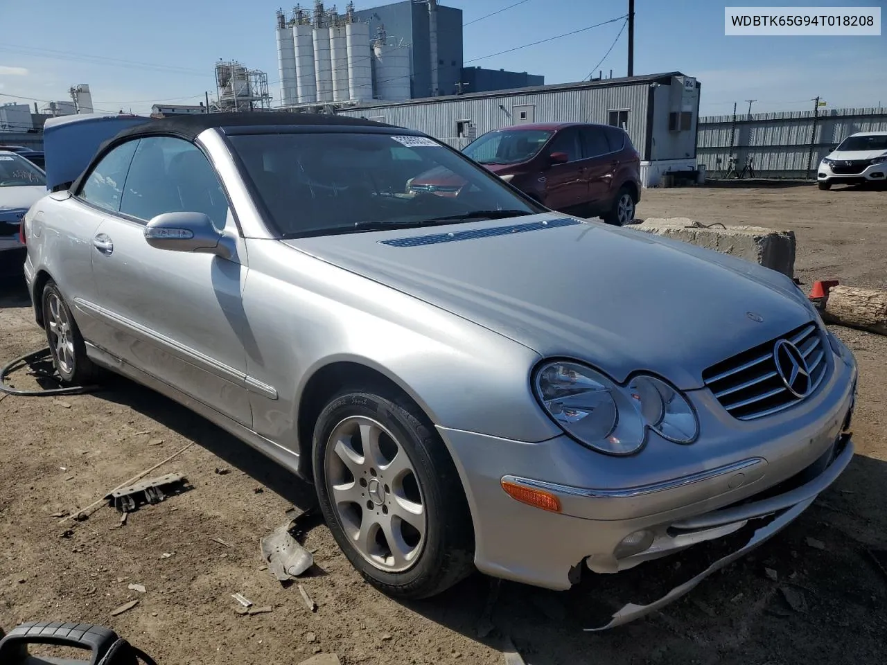 2004 Mercedes-Benz Clk 320 VIN: WDBTK65G94T018208 Lot: 76074114